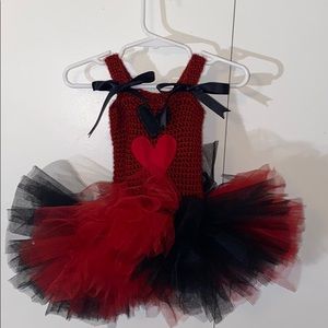 Handmade baby girl queen of hearts costume
